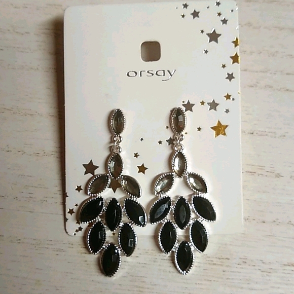Orsay Jewelry - 😻 3 For $15 Multi Stone Black & Silvery Dangles